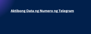 Aktibong Data ng Numero ng Telegram