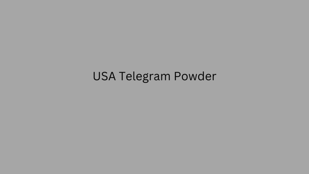 USA Telegram Powder